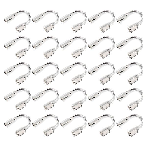 200 stk Trådbeskytter Smykkefund Wire Guardians Smykkefremstilling Messing Wire Guardian Wire Guard Loop Wire Loops USilverM Silver M