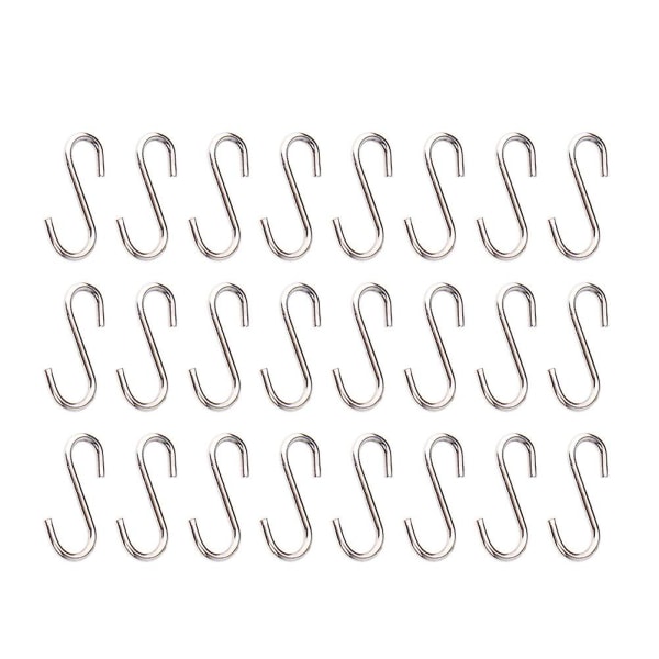 200 stk DIY Mini S-formede kroker Henger i rustfritt stål DIY Smykketilbehør Sølv 1,4X0,6CM Silver 1.4X0.6CM