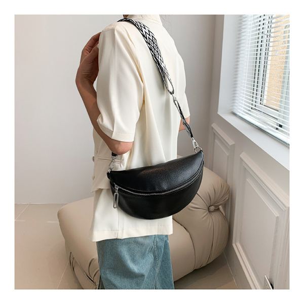 Crossbody-väskor för kvinnor, läder sommar crossbody-väskor med justerbar rem, damhandväskor 2024