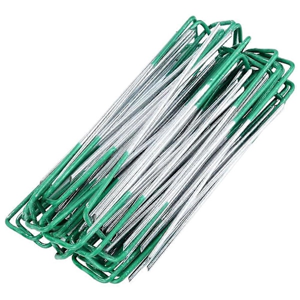 50 stk. Landskapsplugger Metall U-formede Plugger Gressforankring Stoff Fikseringsplugger