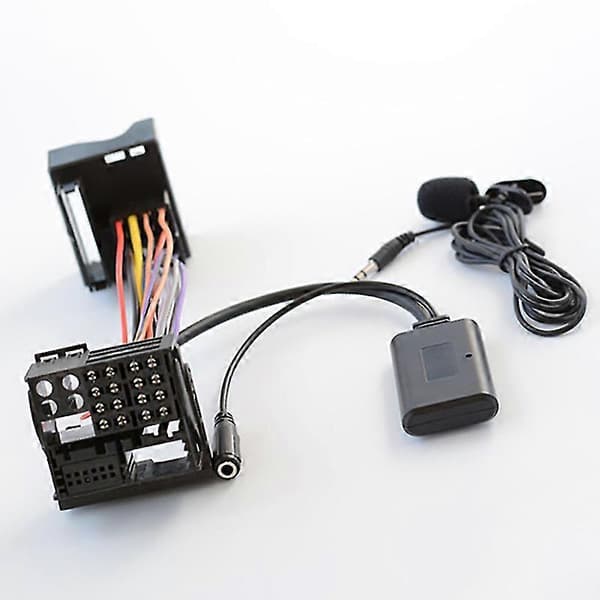 Bil Bluetooth 5.0 Aux-kabel Mikrofon Håndfri Mobiltelefon Gratis Samtale Adapter For 6000 Cd Mond