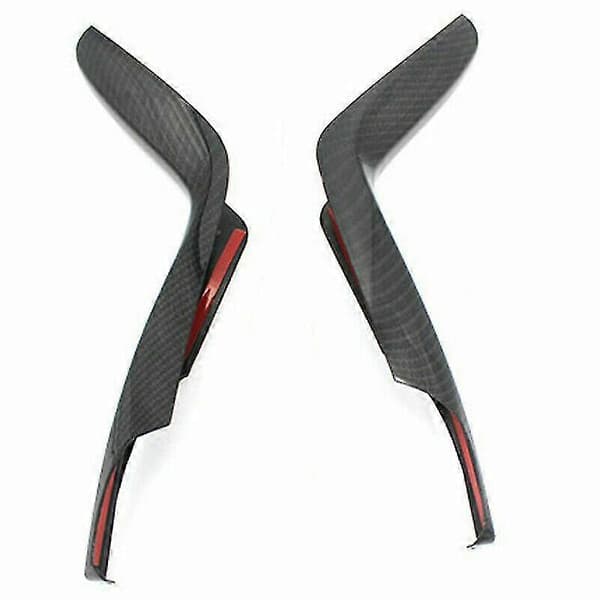 2 st Kolfiber Växelspak Stripe Panel Cover Trim För 10:e 2016-2019
