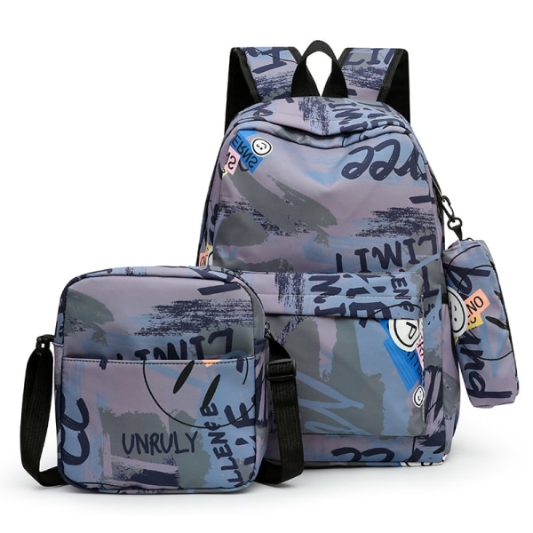 Barns skolväska ryggsäck rese skolväska vattentät skolväska style 3