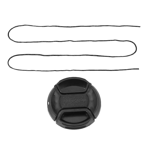 Universal 49mm Senterklips Frontlinsedeksel for DSLR-kamera