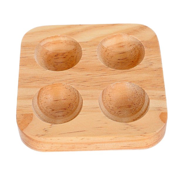 1 stk. Kjøkken Egg Oppbevaringsbeholder Husholdnings Egg Display Oppbevaringsholder i Tre