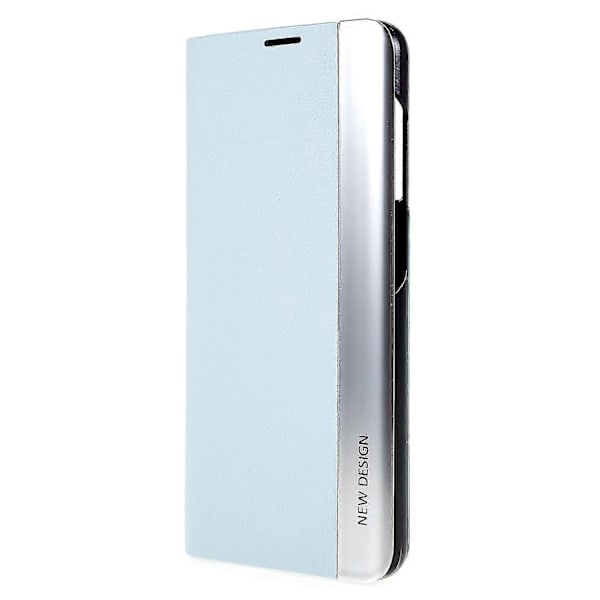For Samsung S21 Fe Fjerde Generasjon Stativ Lærveske Light blue Style F Samsung Galaxy S21 FE