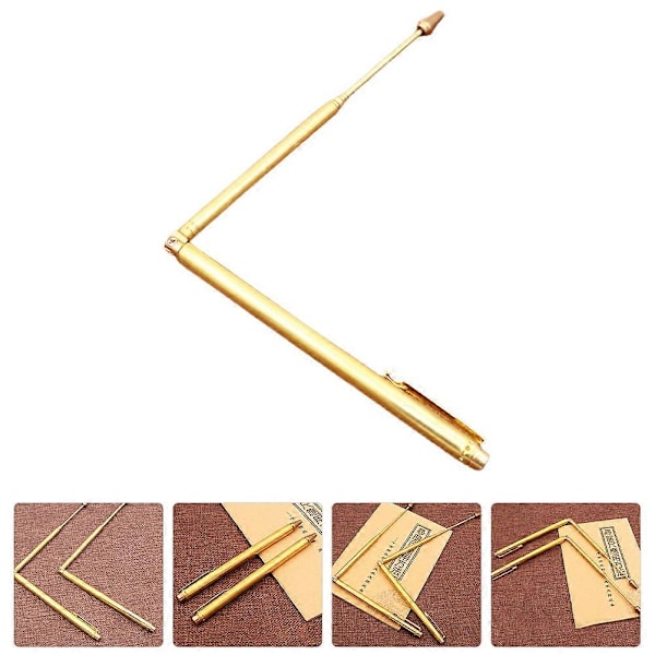 Dowsing Rod Kobber Dowsing Rod Bærbar Divining Probe Rod Teleskopisk Sonde Rod