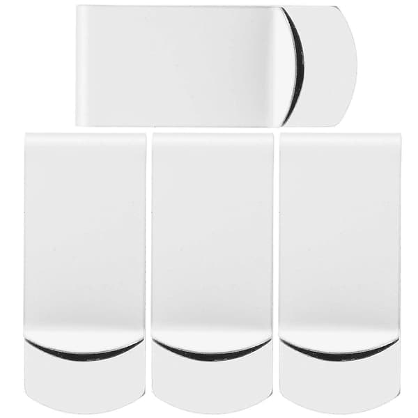 4 stk. Pengeclips Pengeopbevaringsclips Rustfri Pengeclips Letvægts Pengeclips Lille Clips