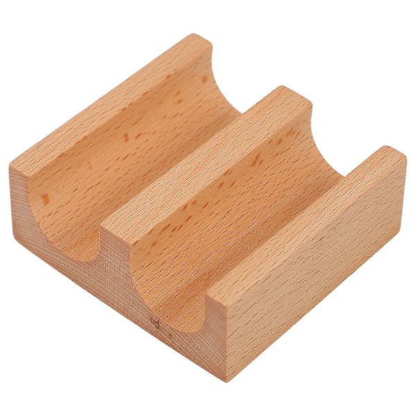 Håndrullet Sushi Holder Træ U-formet Sushi Stand Sushi Rack Sushi Serveringsstand (2-rums)