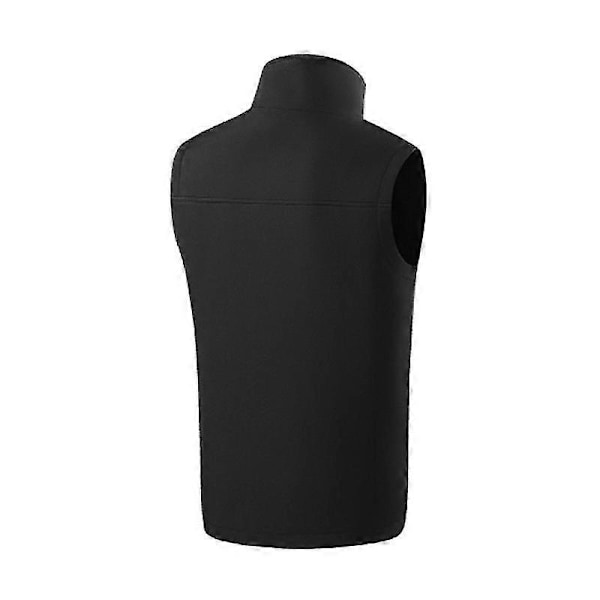 Uppvärmd väst för män och kvinnor - Elektrisk värmeväst med 9 värmezoner, justerbar storlek, uppladdningsbar USB-kläder BLACK 3XL
