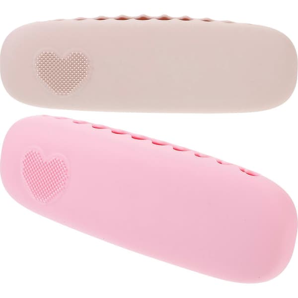 2 stk. Makeupbørste Opbevaringspose Silikone Makeupbørste Organizer Bærbar Makeupbørste Etui