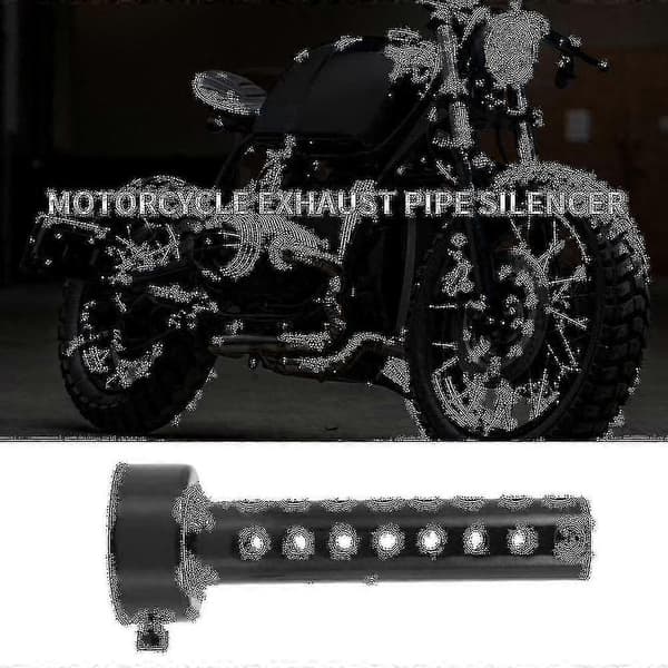 Universal motorsykkel eksos lyddemper baffel Db Killer lyddemper 48mm svart