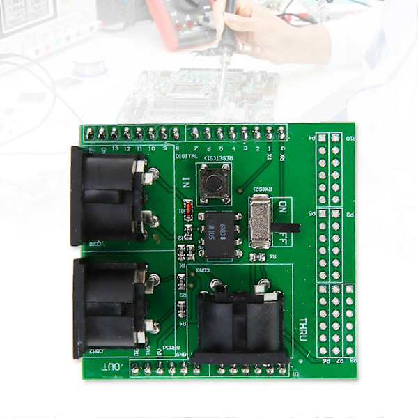 MIDI Adapter Plate Kompatibel MIDI THRU Port Bærbar Instrument Digital Interface Adapter Plate for Arduino Board