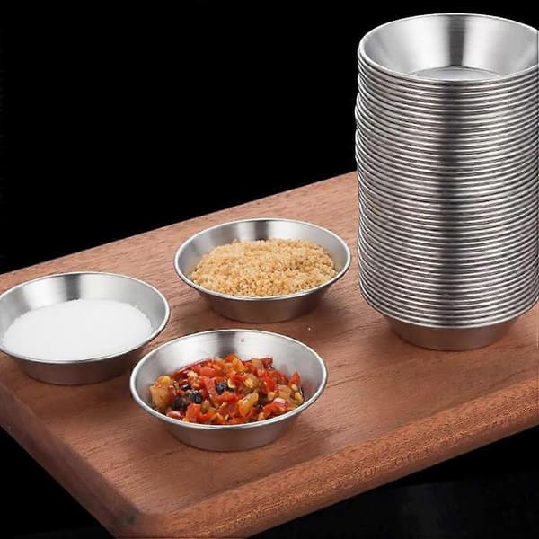 6 stk. Eggterteform i aluminiumslegering, Premium Eggterteform, Glatt Eggterteform