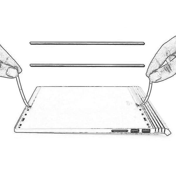 2 st Halkskyddsremsor för Microsoft Surface Book1/2 Gummifötter Bottenbyte Shytmv