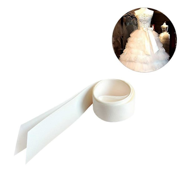1 stk Enkelt Brudebelte Elegant Midjedekorasjon Stilig Brudekjolebelte DIY Sløyfe Midjebelte Elegant Brudepikebelte for Kvinner Bruk Ivory