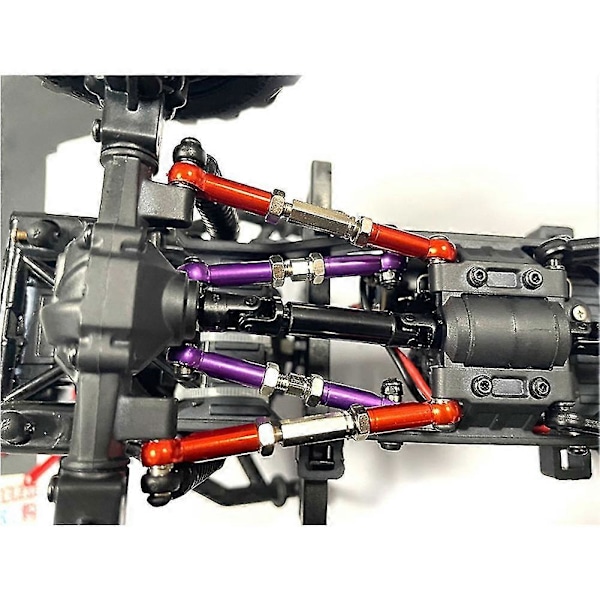 Fcx24 Metallirungon Linkit Korkea Maavara Vetotanko Ohjaustanko Sarja 1/24 Rc Crawler Auton Päivitysosat