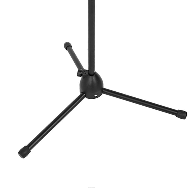 Mikrofonstativ Anti-slip Tripod Justerbar Højde Gulvmikrofonholder med Telefonklips til Performance Koncert Tale