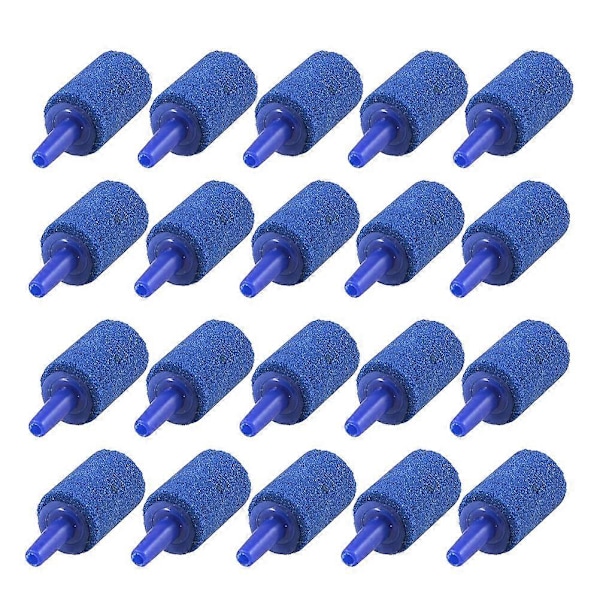 20 st Luftsten Mineral Bubbel Diffuser Luftstenar Diffuser för Akvarium Fisk Tank Pump Hydroponics (Blå)