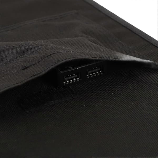 12W 5V Bærbart Solcellepanel Effektiv Dobbel USB Solcellepanellader for Mobiltelefon Nødlys Solvannpumpe