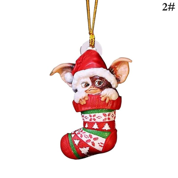 Gremlins Gizmo tomtehatt hängande julfigur Julgransdekoration style 2