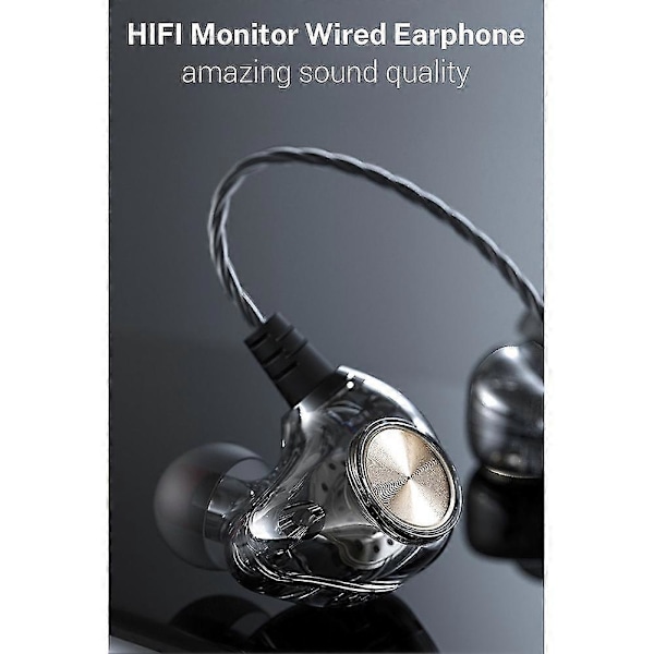 Hifi In-ear Hörlurar Trådbundna Hörlurar Sport Hörlurar 5d Stereo Surround Bas Headset Gaming Hörlurar