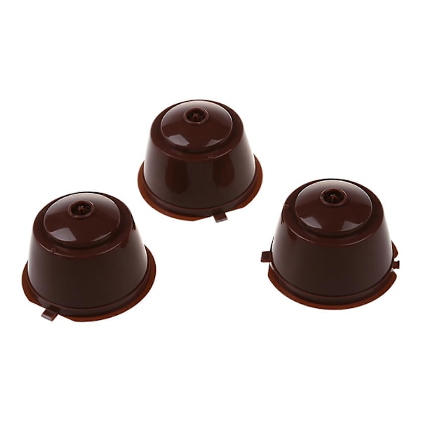 10-pack Återanvändbara Kaffe Kapslar Sked Borst Set för Dolce Gusto Bryggare Kaffe-färg