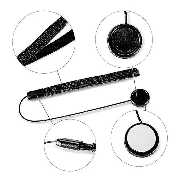 5 stk. Linsebeskyttelsesdeksel Anti-tapt Tau, Universell Dslr Slr Kamera Anti-tapt Linsebeskyttelsesdeksel Holder Lanyard Stropp Forebygge Tap