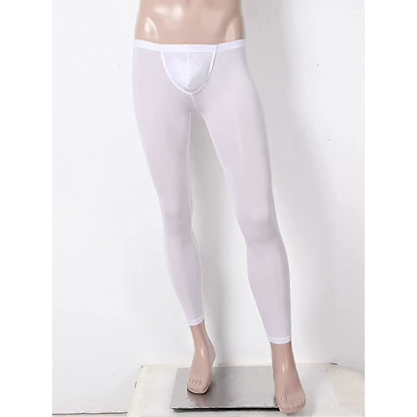 Herr Släta Låg Rise Bulge Pouch Byxor Underkläder Tights Fitness Sovkläder Gåva