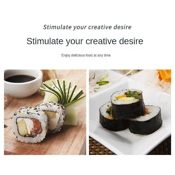 Sushi Maker Form Cylindrisk DIY Sushi Tillverkningskit Kök Sushi Verktyg för Sushi Matlagningsrullar Risboll Maker
