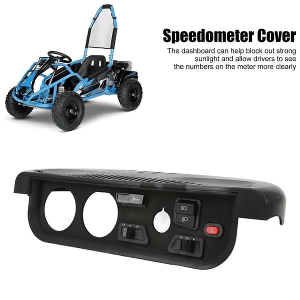 Dashboard Speedometer Cover Høyytelses Cluster Speedometer Hus Erstatning for DIY Kart UTV ATV