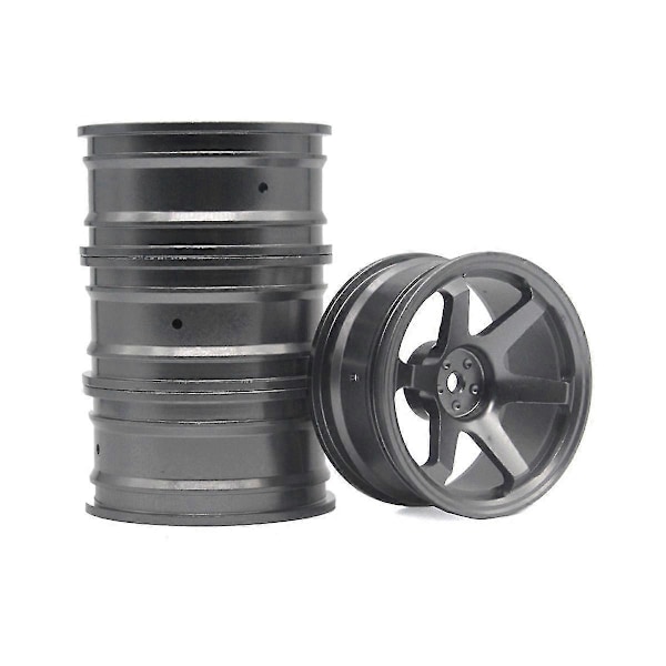 4 st Lätta Hjul D3/d4 För 94122/94123/fw06 av 1/10 Platt Sportbil Driftingbil Metall Däck,b