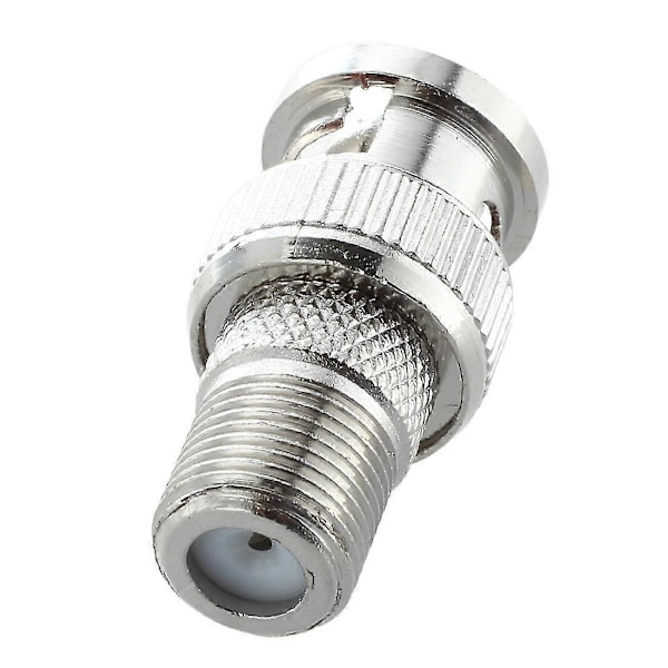 10 stk. Bnc Hanstik Til F Hun Jack Adapter Coax Konnektor Kobling Cctv Kamera