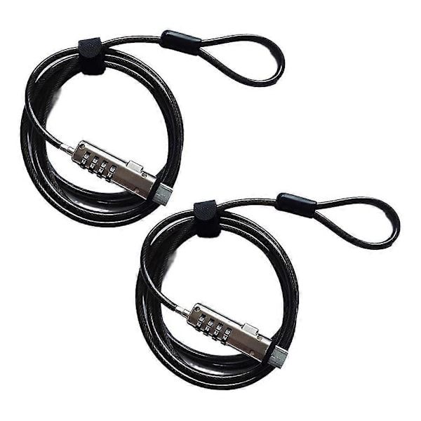 2st USB Laptop Kombinationslås USB 4-siffrigt Kombinationslås För PC La