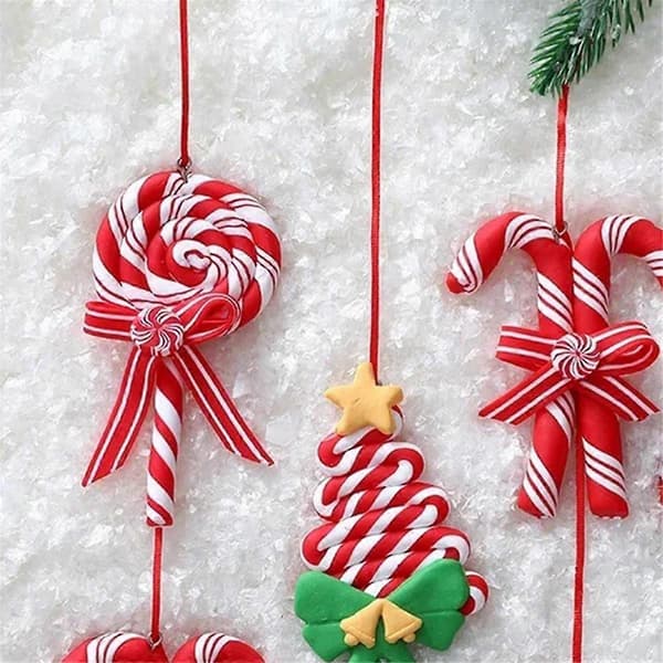 Juletrepynt Ornament Myk Leire Lollipop A