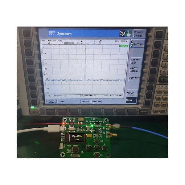 RF Signalkälla 23.5-6000m Max2870 0.96 Tum Färg OLED Seriell Portkontroll