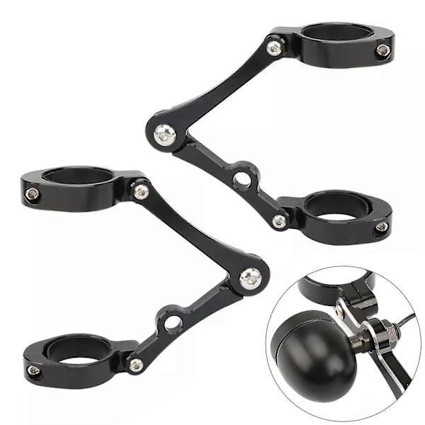 Universal 39mm-41mm Motorcykel CNC Gaffelrör Spotlight Fäste Hållare För Chopper B