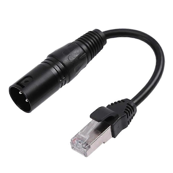Xlr3 Til Rj45 Nettverkskabel Hunnport Xlr-hode Til Nettverkskabel Forlengelse Til Xlr Hann Led Lys Ca