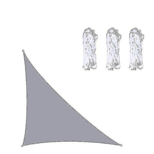 Vattentät Solsegel Triangel för Trädgård Patio Utomhus Markiser Tak Pool Markis Camping 3x3x4.3m/4x4x5.7m/5x5x7.1m Gray 3x3x4.3m