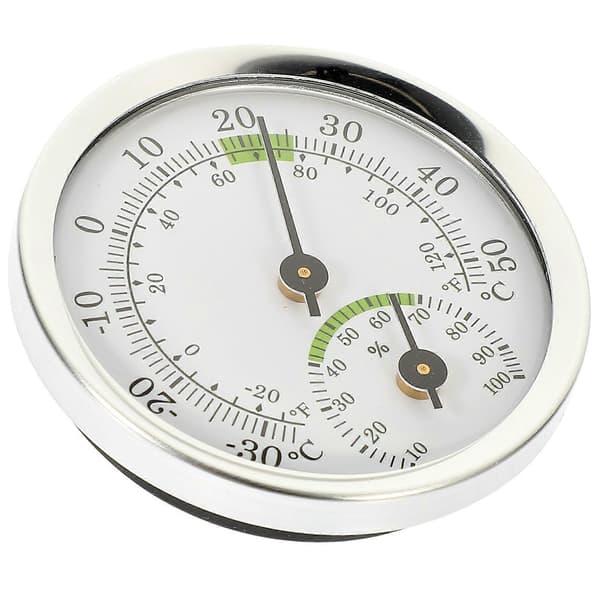 Mikro Pointer Termohygrometer Temperaturmåler Husholdnings Indendørs Hygrometer Sølv