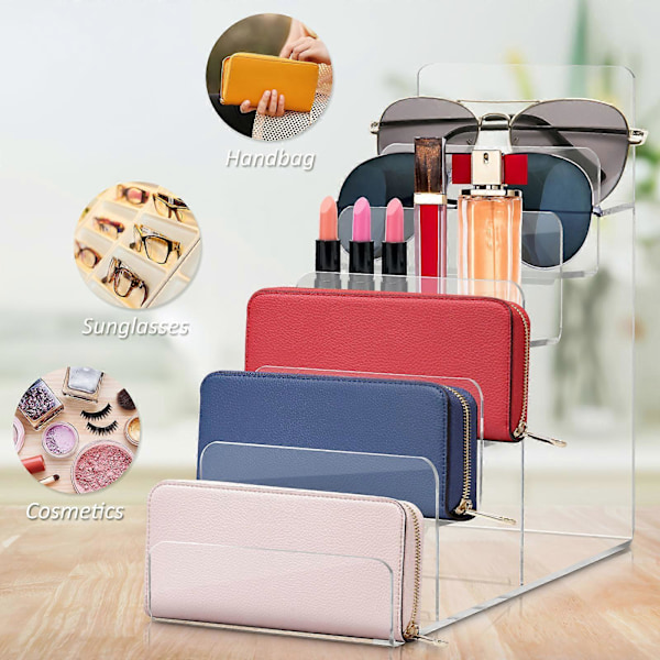 1 st Akryl Klar Handväskställ Smyckesdisplayställ Handväska Organizer Ställ Handväska Organizer Hylla