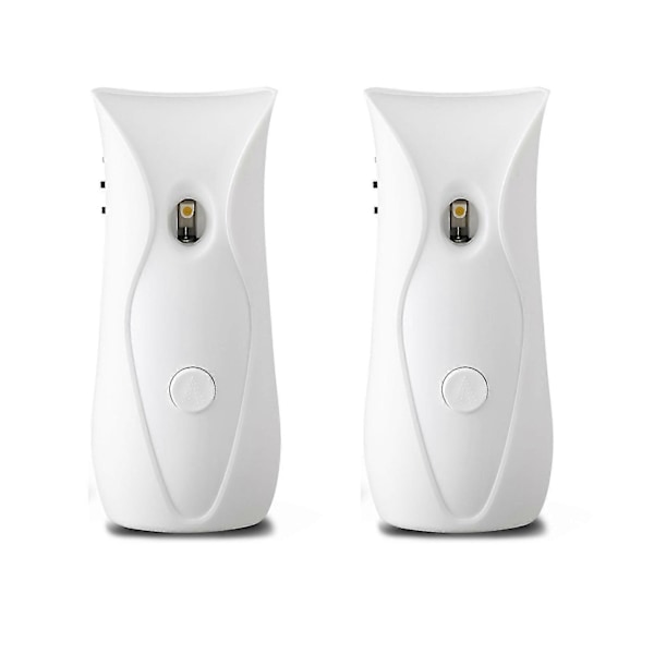 2x Automatisk Luftfrisker Dispenser Badeværelse Tidsindstillet Luftfrisker Spray Vægmonteret, Automatisk Sce