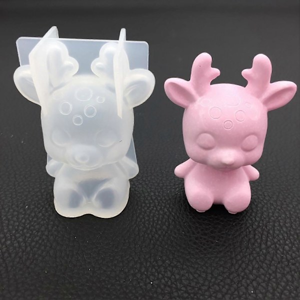 Hirvi Muotti 3D Käsityötyökalu DIY Kestävä Silikonimuotti Keittiötarvike