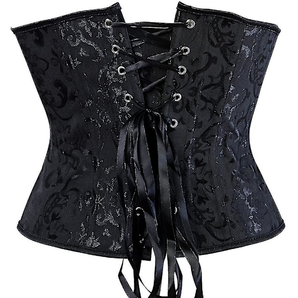 Tflycq Naisten Nauhallinen Luilla Vahvistettu Underbust Vyötärömuotoilija Korsetti Black Medium