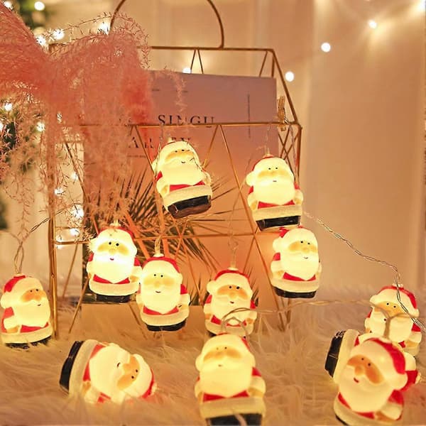 Lett Santa's Frontlyktsett Juledekorasjon for Seniorer