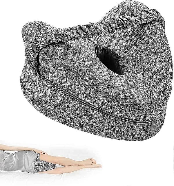 Kneepute mellom bena for soving, memory foam knepute for soving
