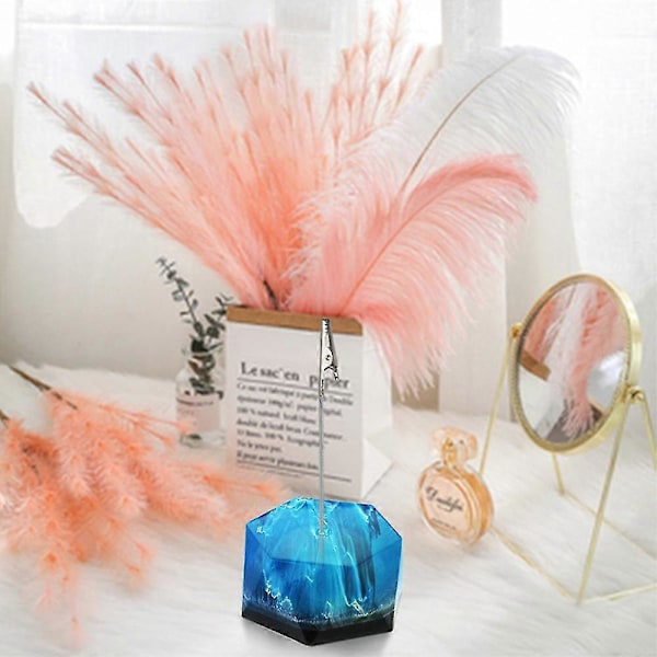 1 sæt DIY Krystal Epoxy Resin Form Kreativ Memo Klips Kort Stand Besked Klips Spisebordssæt Juvel