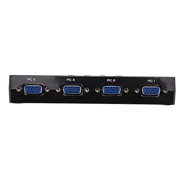 Usb Vga Kvm Switch För 4 Datorer Dela Hd Skärm Och 3 Usb Enheter Tangentbord Mus Scanner Skrivare