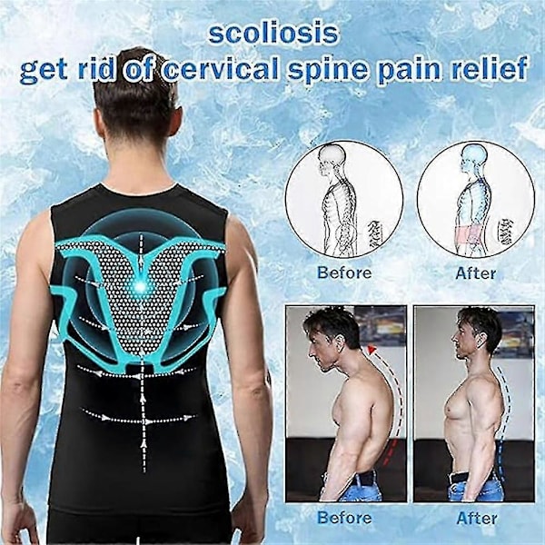 Menionic Turmalin Holdningskorrigerende Vest, Menionic Turmalin Holdningskorrigerende Vest, Holdningskorrigering WHITE A M