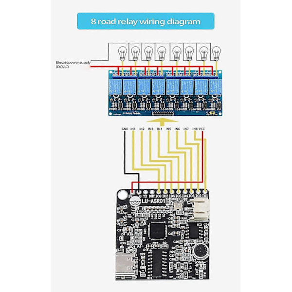 -asr01 Intelligent Stemmegjenkjenningsmodul Stemmekort Vrm Ld3320 Oppgradert Versjon Asr 5v Forsyning